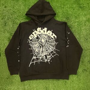 Black OG Sp5der Hoodie